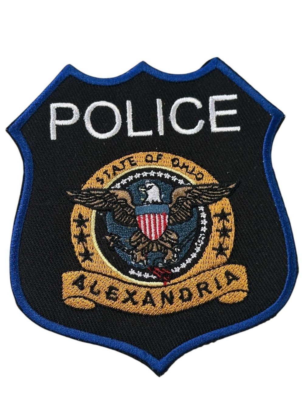 Alexandria Police Ohio Embroidered Iron On Patch